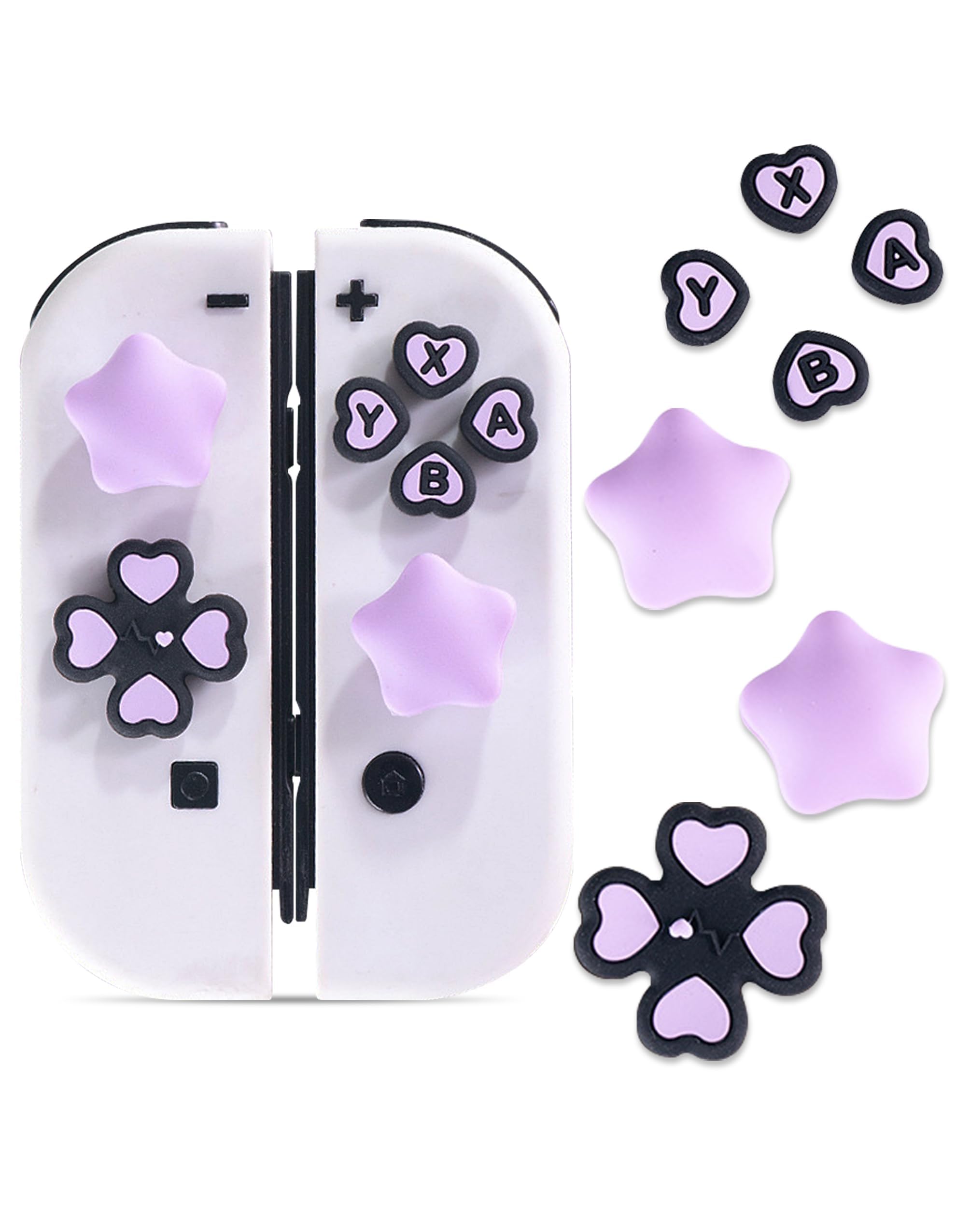 Amazon.com: Jusy Cross D-Pad Button Caps Thumb Grips Set
